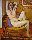 Henri Matisse Nude on a Blue Cushion painting